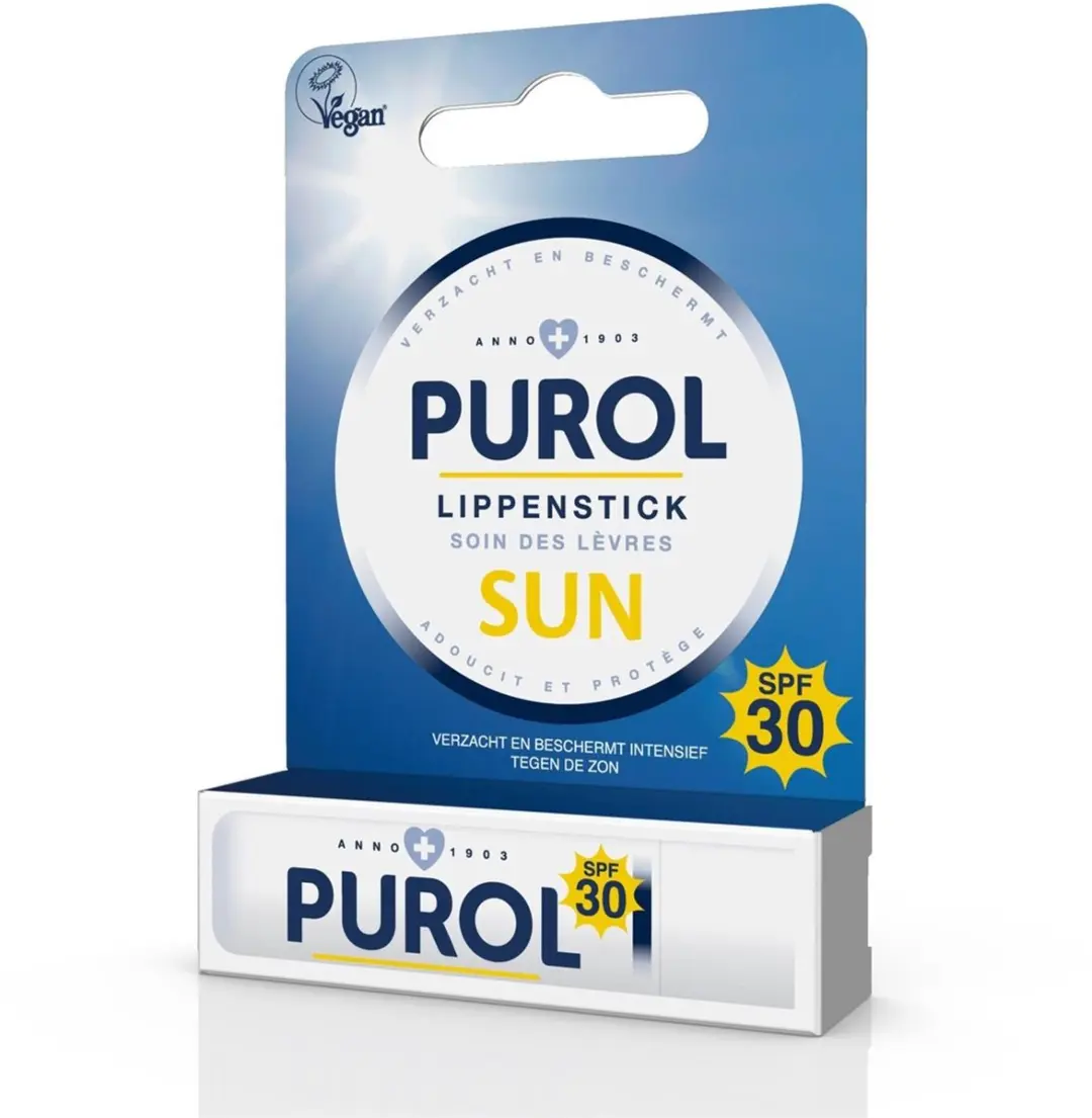 Purol Lippenbalsem Sun SPF30 - 4.8g Transparant wit