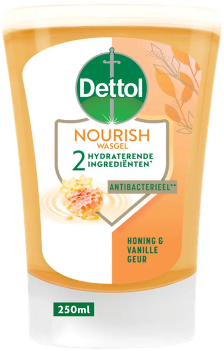 Dettol No-Touch Handzeep Refill Extra Care Honey & Sheabutter 250ml