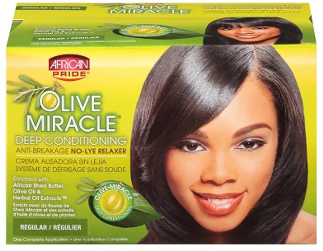 African Pride Olive Miracle Relaxer Kit - 412g