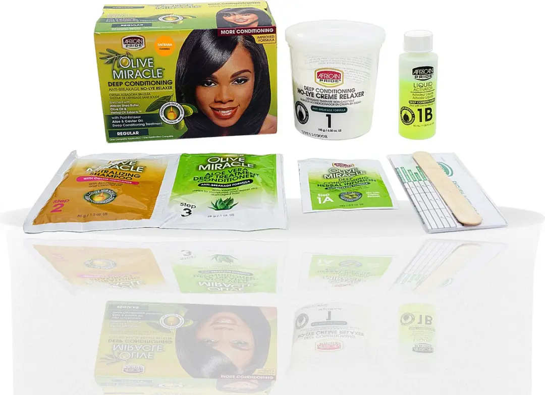 African Pride Olive Miracle Relaxer Kit