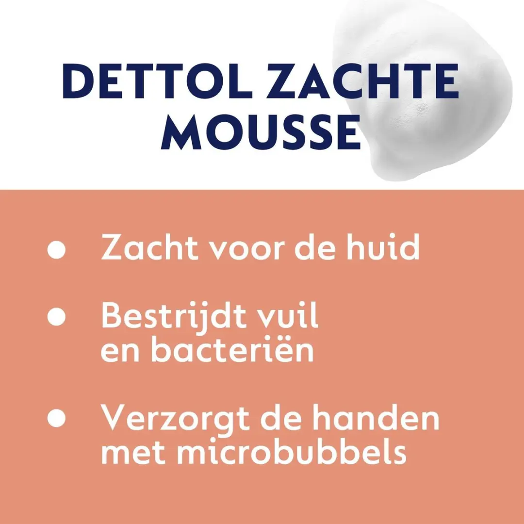Dettol Handzeep Zachte Mousse Roos & Kersenbloesem - 250ml x12