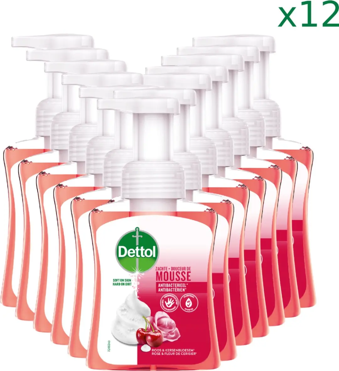 Dettol Handzeep Zachte Mousse Roos & Kersenbloesem