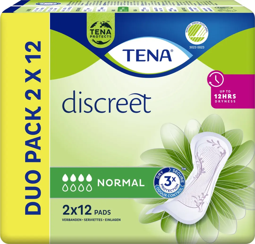 TENA Discreet Normal Verbanden - 72 Stuks