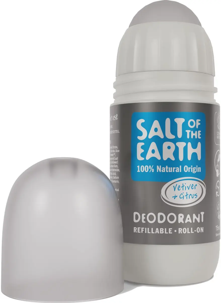 Salt of the Earth Hervulbare Roll-on Deo Vetiver & Citrus 75ml