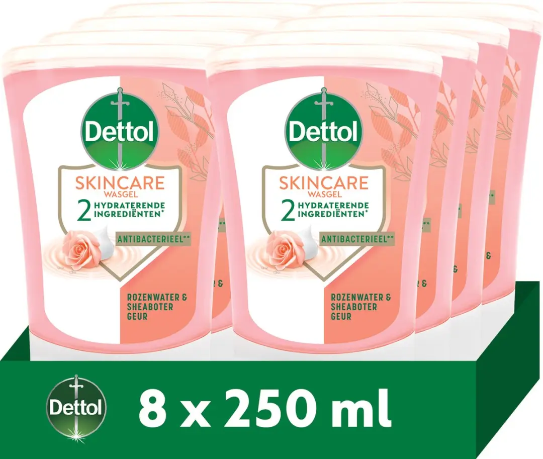 Dettol No-Touch Handzeep Navulling Rozenwater & Sheaboter 2000ml