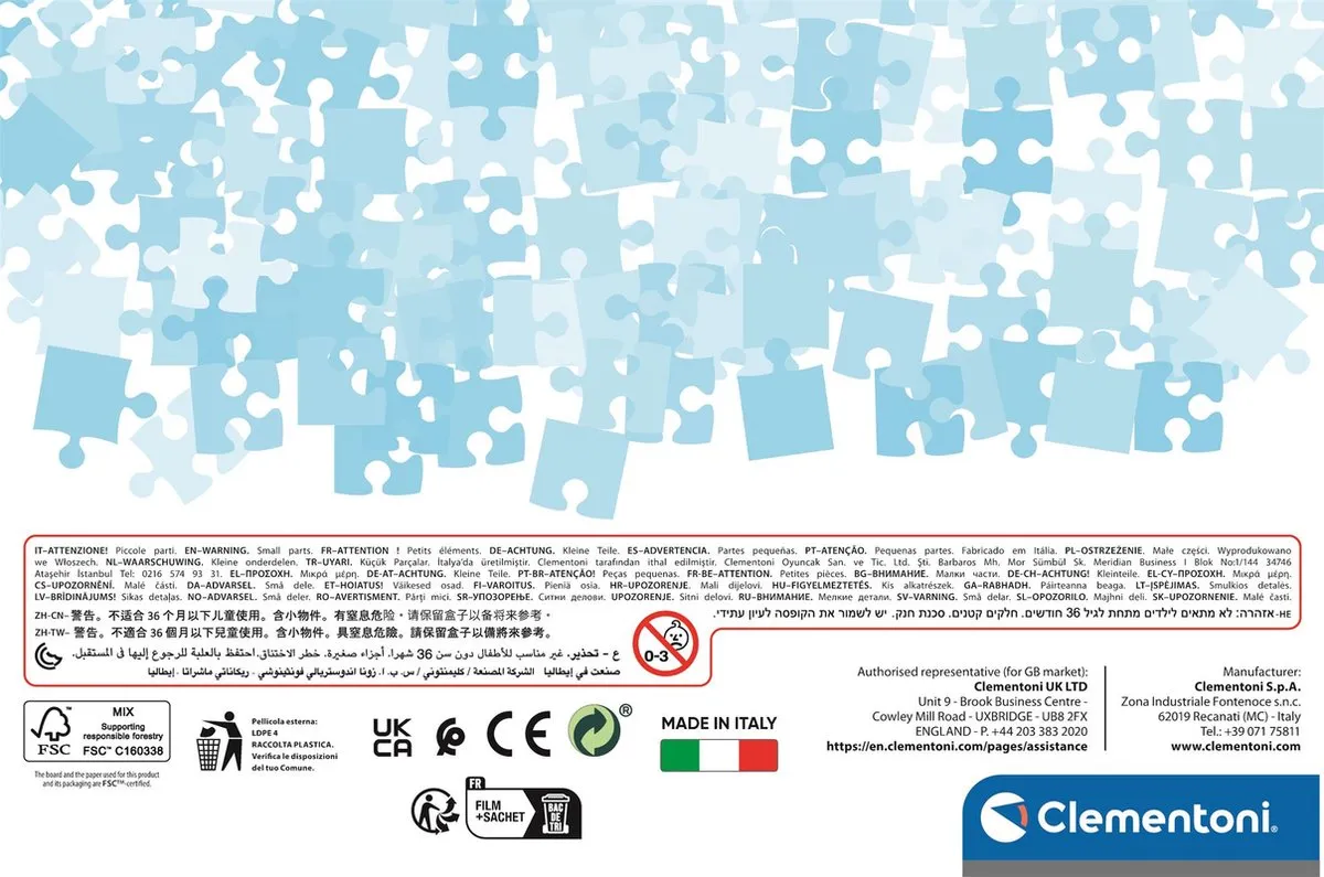 Clementoni Square Cars Puzzel 144 Stuks - 3x48 - Multi - afbeelding 4 van 6