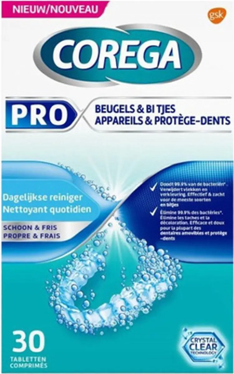 Corega Pro Dagelijkse Reiniger Beugels/Bitjes