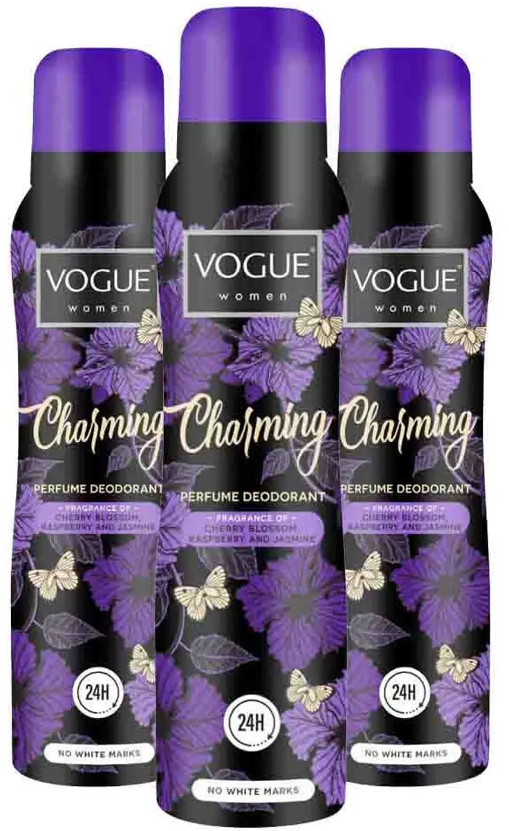 Vogue Charming Deo Voordeelverpakking 3x150ml