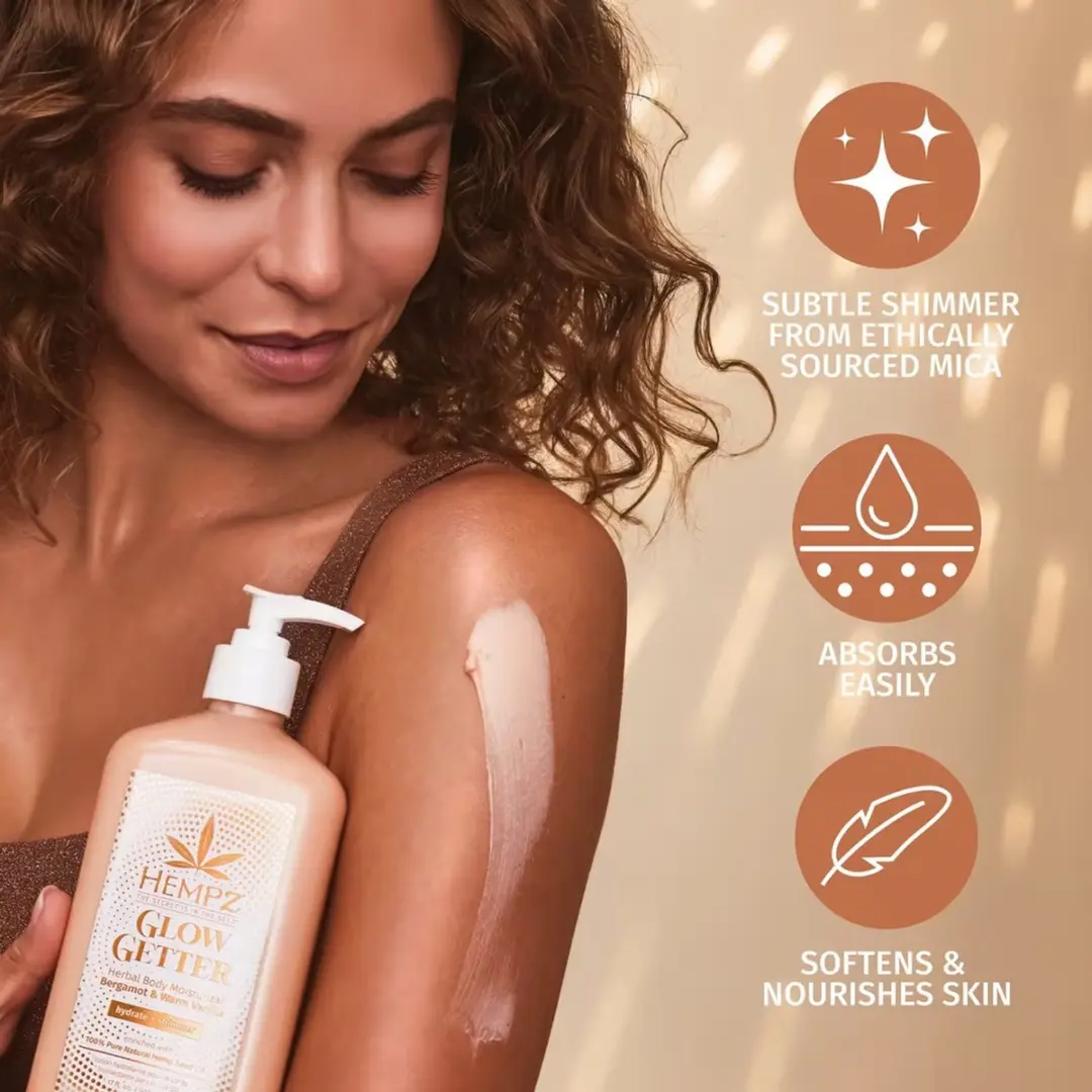 Hempz Glow Getter Herbal Body Moisturizer 500ml