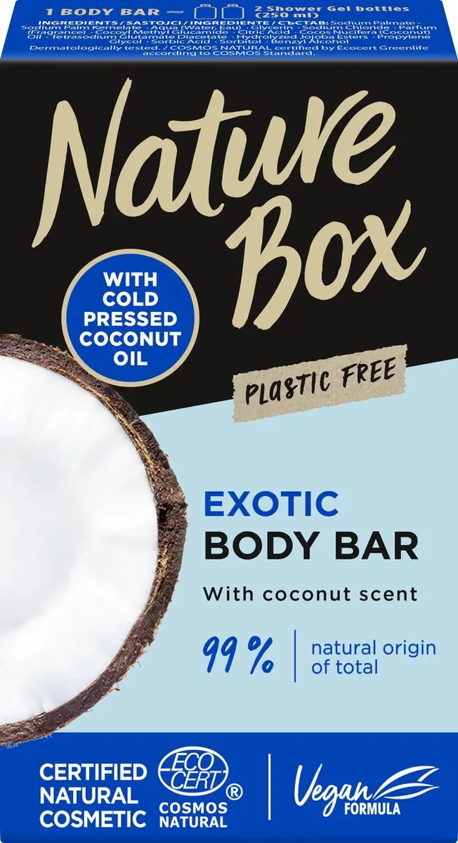 Nature Box Coconut Shower Bar - 6x100g