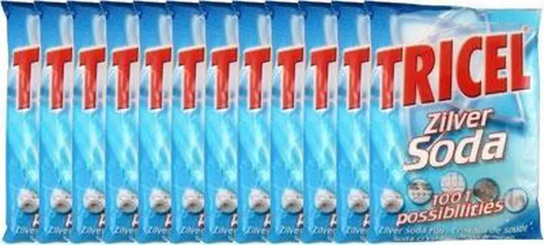 Tricel Zilver Soda Fijn 1kg - 12 Stuks