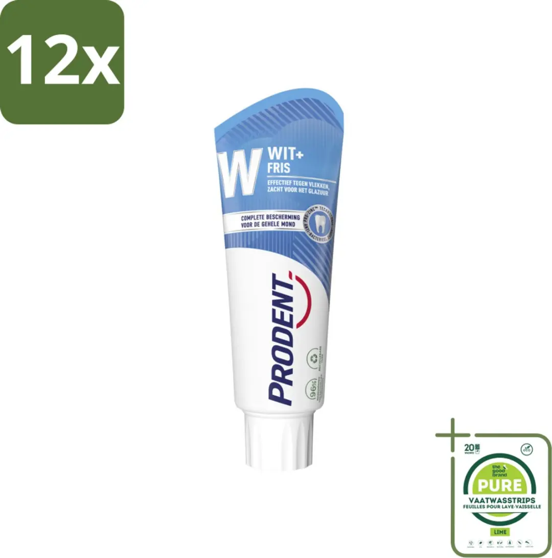 Prodent Tandpasta Wit + Fris 75ml
