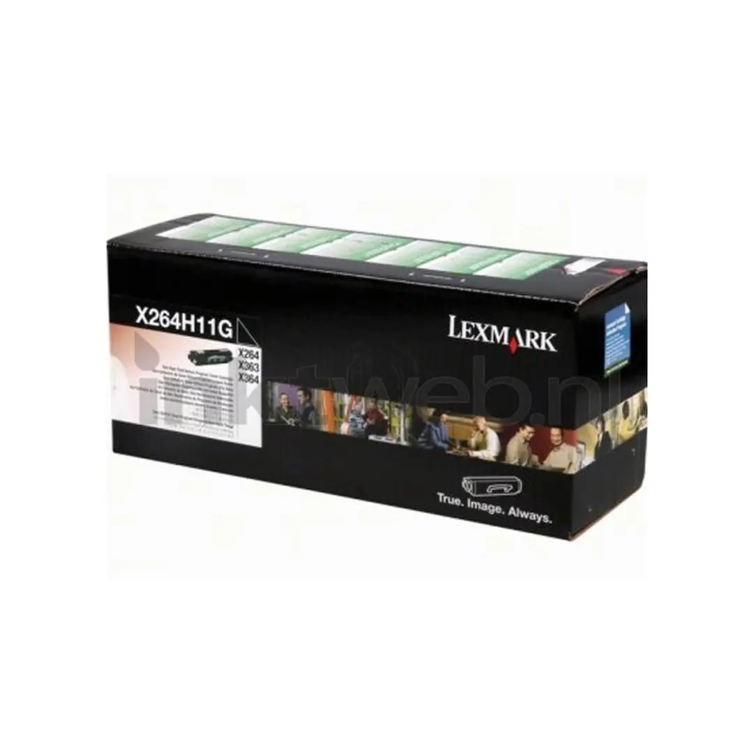 Lexmark 0X264H11G Tonercartridge - 15.000 pagina's - Zwart