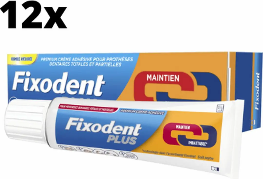 Fixodent Plus Dual Power Premium Kleefpasta 480g