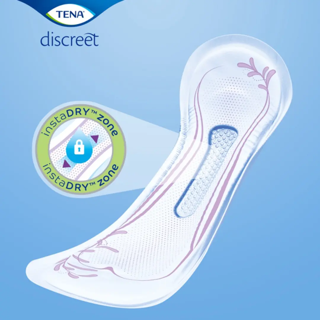 TENA Discreet Extra Verbanden - Matig Urineverlies 60 Stuks