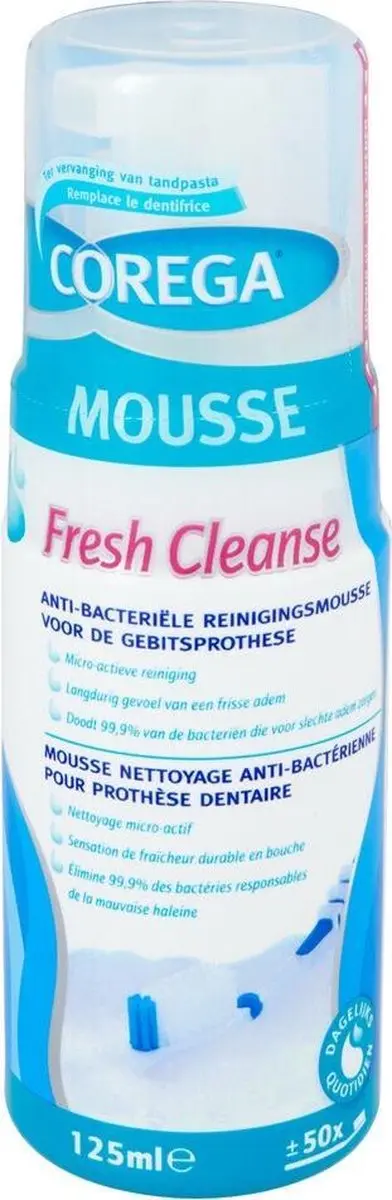 Corega Fresh Cleanse Kunstgebitreiniger Mousse - 3x125ml