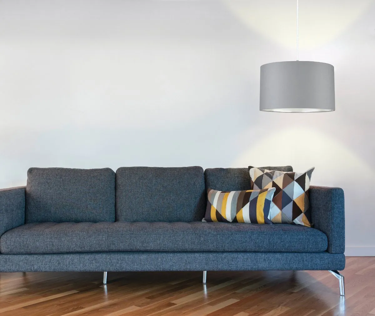 Eglo Maserlo Hanglamp 1 Licht Ø38cm - Grijs/Zilver - afbeelding 6 van 6