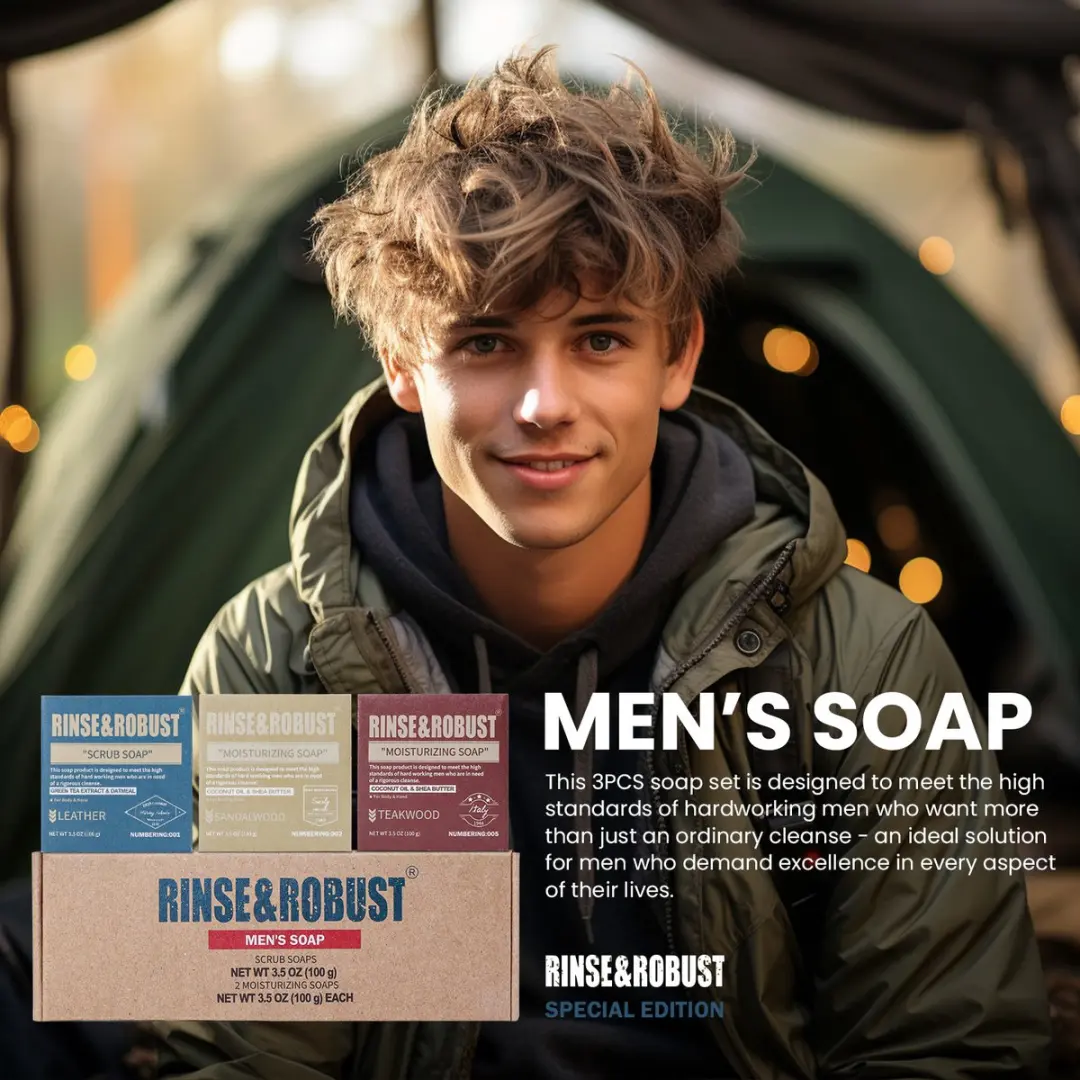 Body & Earth Gentlemen Pack - 300g - Badmiddel/Douchegel/Handzeep/Scrub - afbeelding 6 van 6