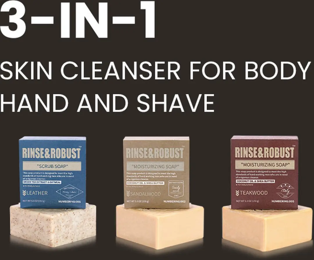 Body & Earth Gentlemen Pack - 300g - Badmiddel/Douchegel/Handzeep/Scrub