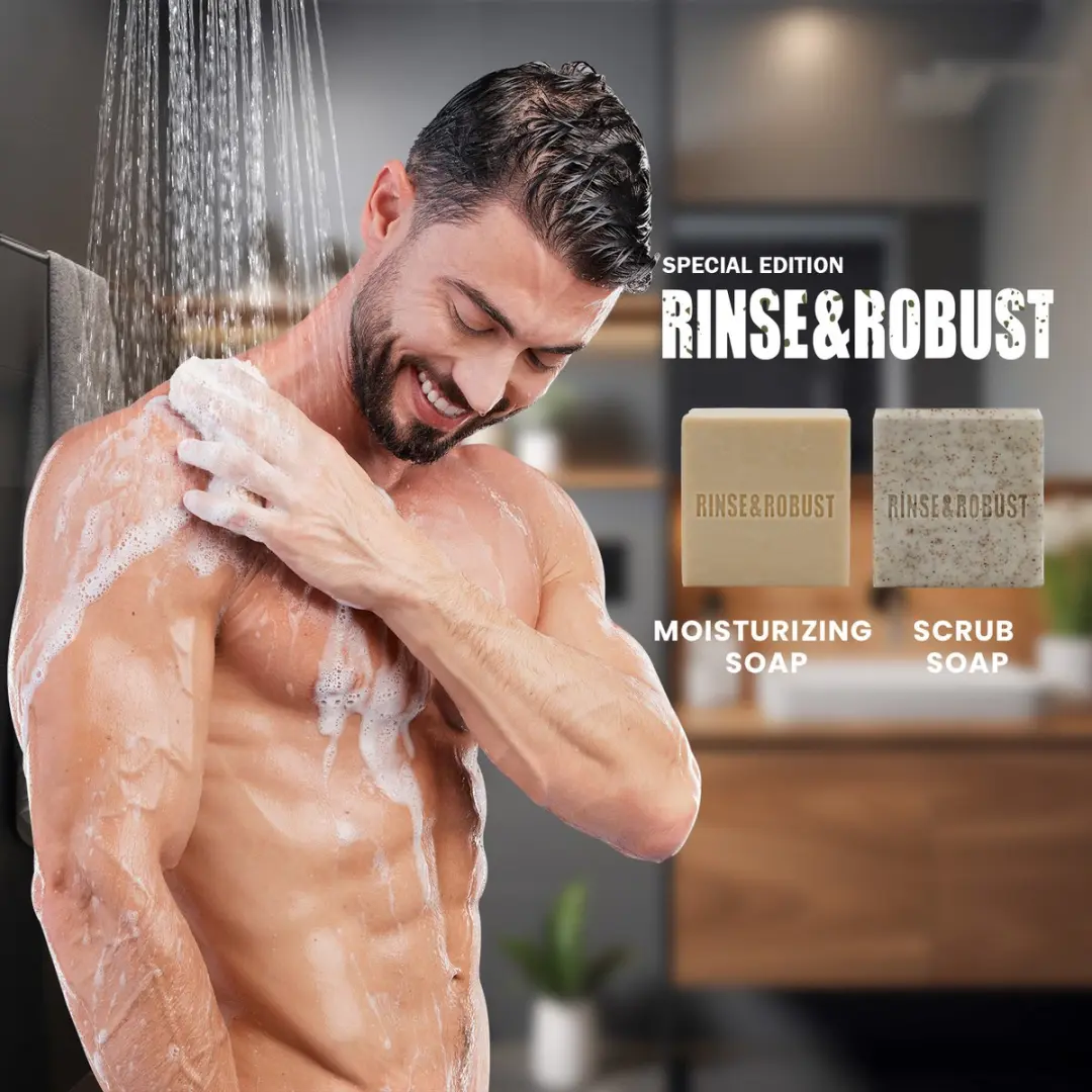 Body & Earth Gentlemen Pack - 300g - Badmiddel/Douchegel/Handzeep/Scrub