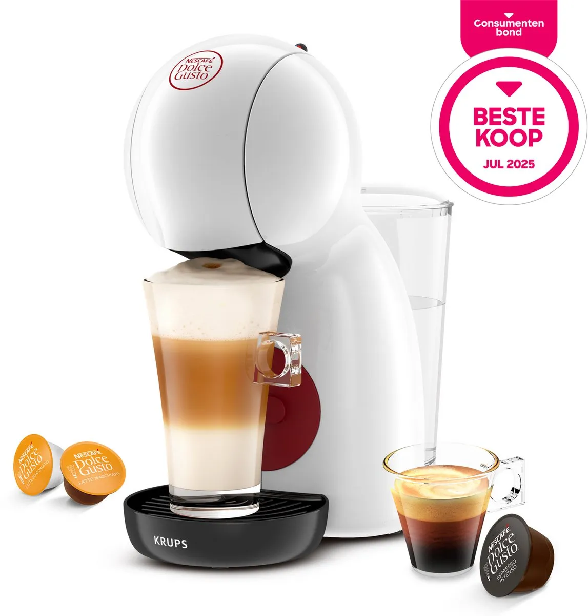 Krups Dolce Gusto Piccolo XS KP1A31 Koffiecupmachine - Wit