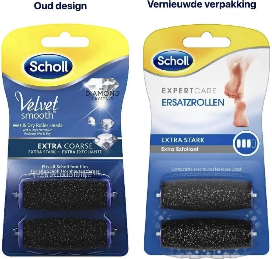 Scholl Voetvijl Navulling Velvet Smooth Extra Grof - 2 Stuks