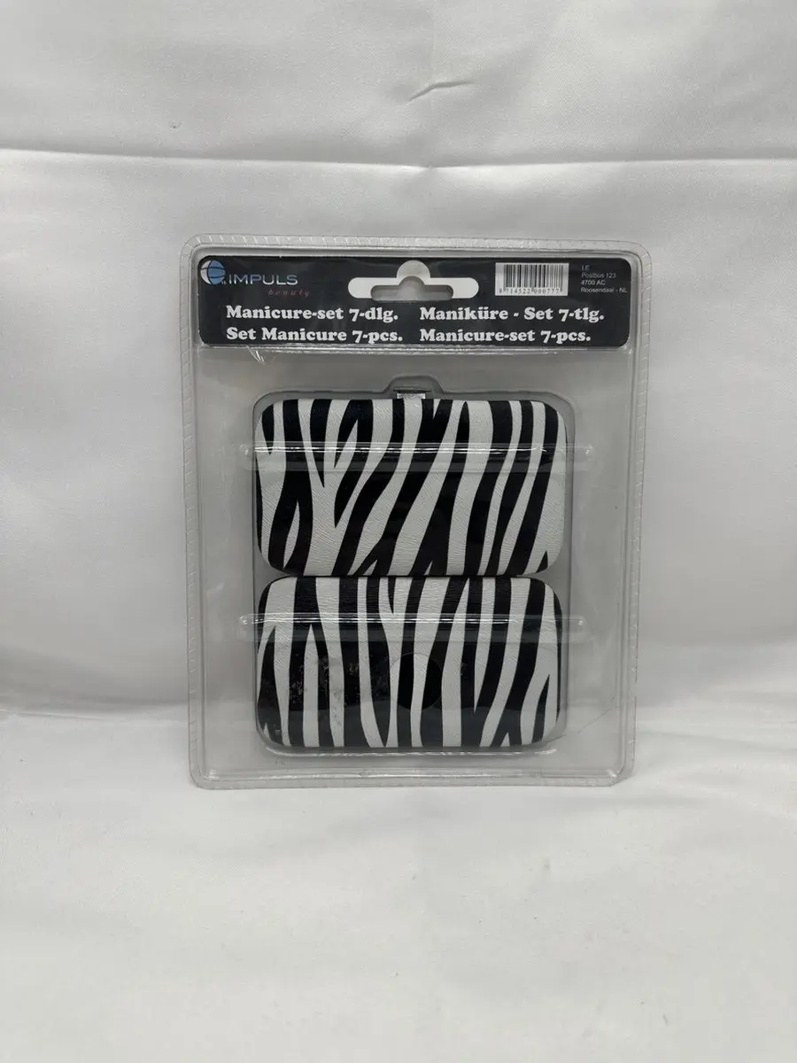 Impuls Manicure Set 7-delig - Zebraprint