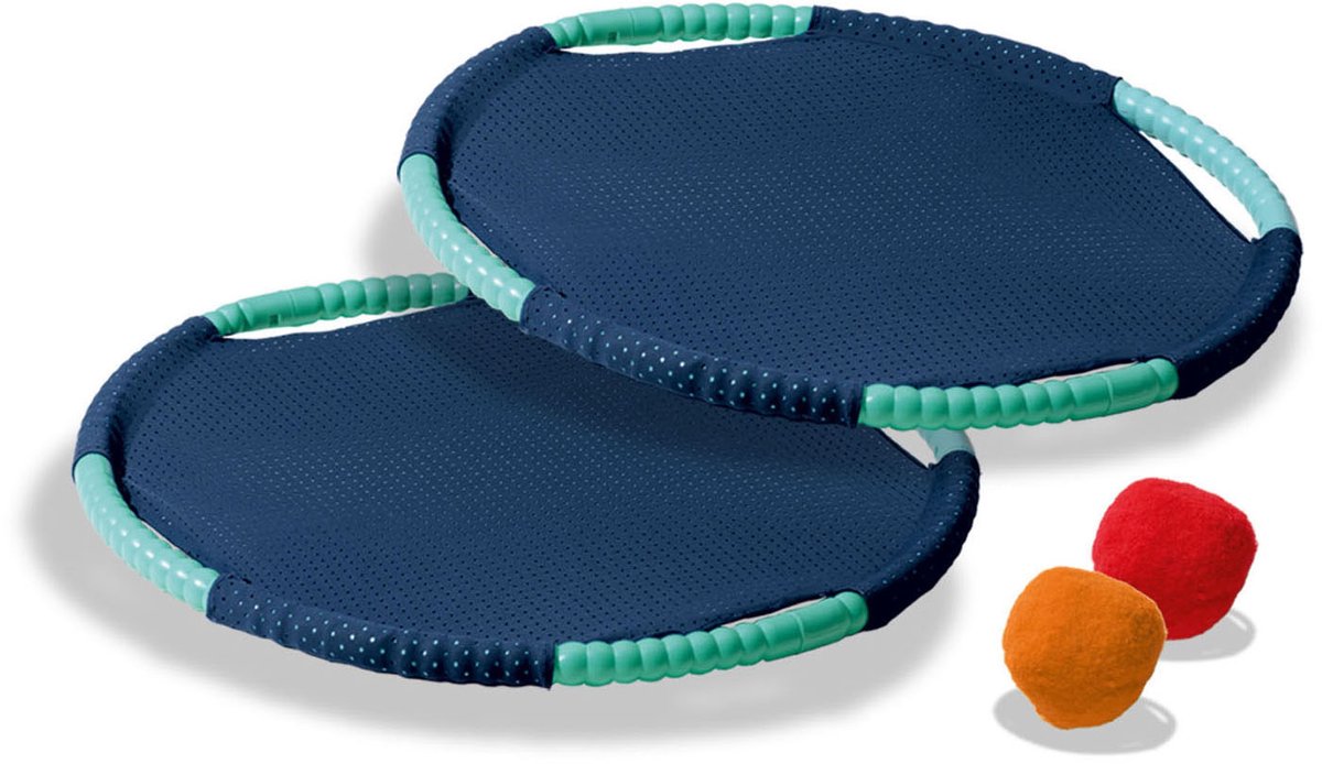 SES - Tennis en Frisbee fun - 2 in 1 - twee extra grote tennis frisbees - compact mee te nemen - met 2 splash water ballen