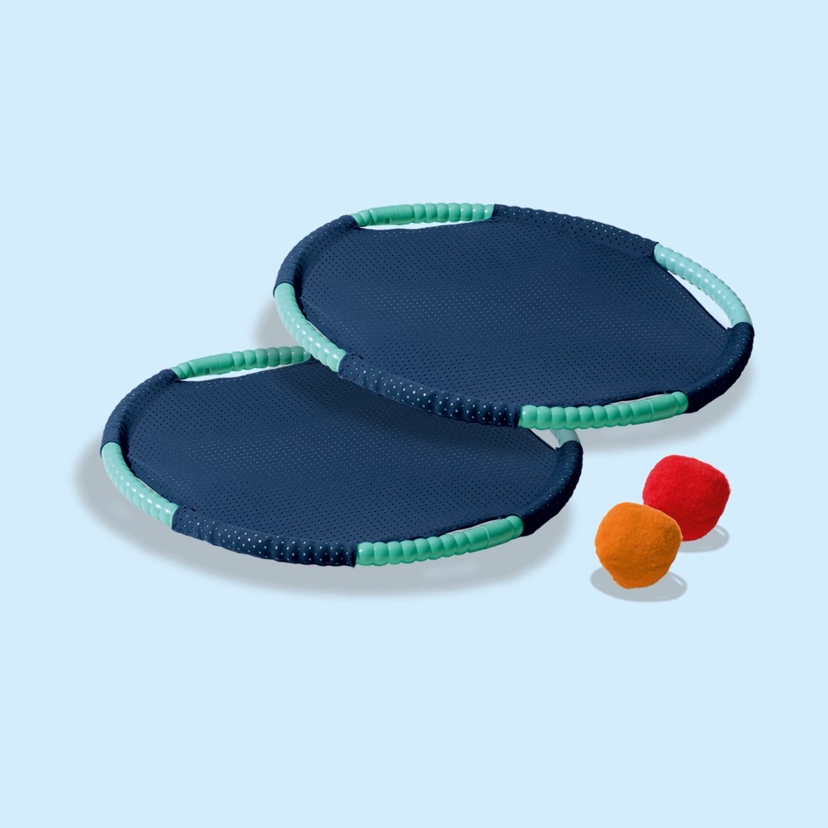SES - Tennis en Frisbee fun - 2 in 1 - twee extra grote tennis frisbees - compact mee te nemen - met 2 splash water ballen