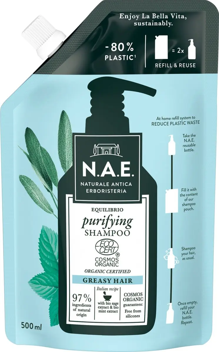 N.A.E. Purifying Shampoo 6x500ml