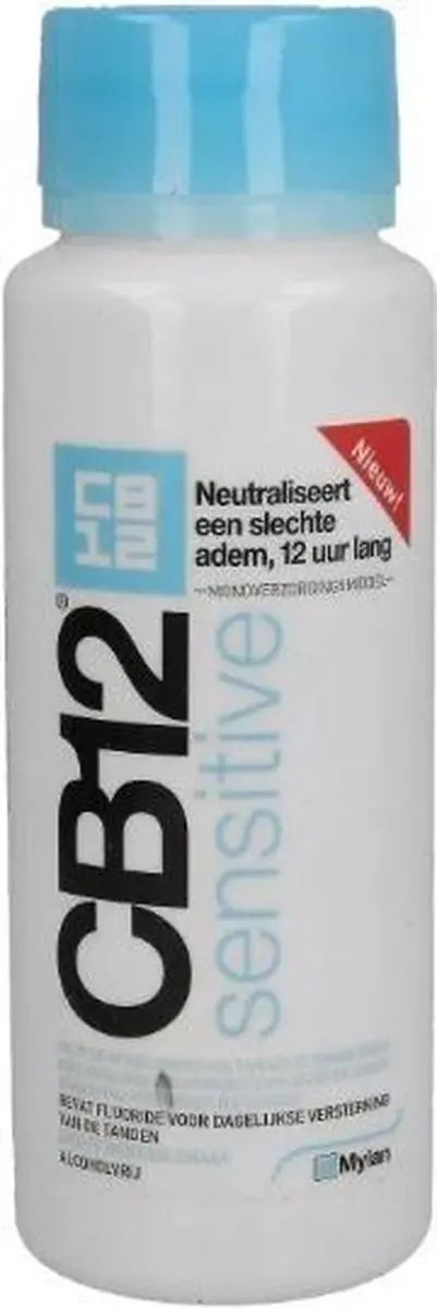 CB12 Sensitive Mondwater 250ml - Mentholsmaak - Alcoholvrij