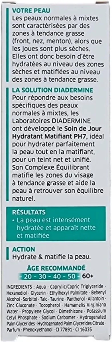 Diadermine Matifying Day Hydraterende Crème 50ml