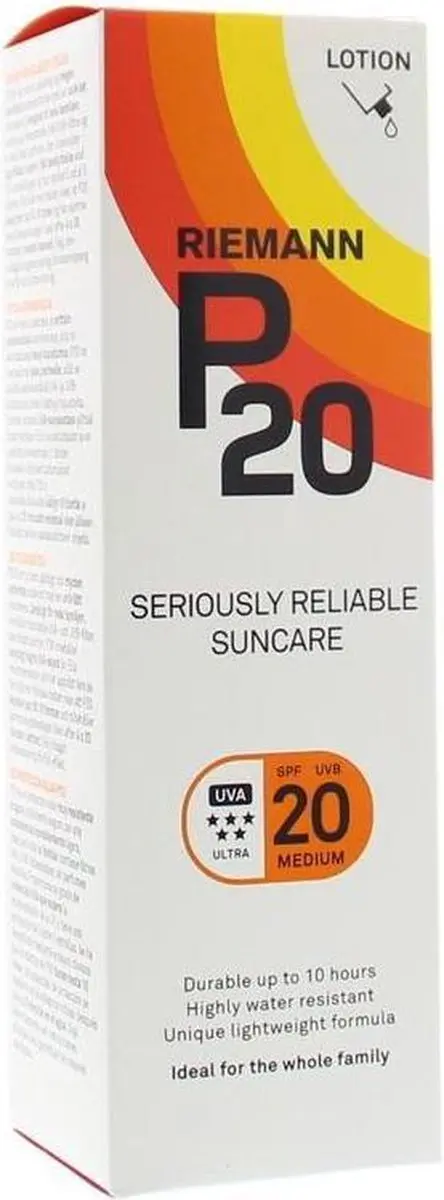 P20 Zonnebrand Lotion SPF 20 - 100ml