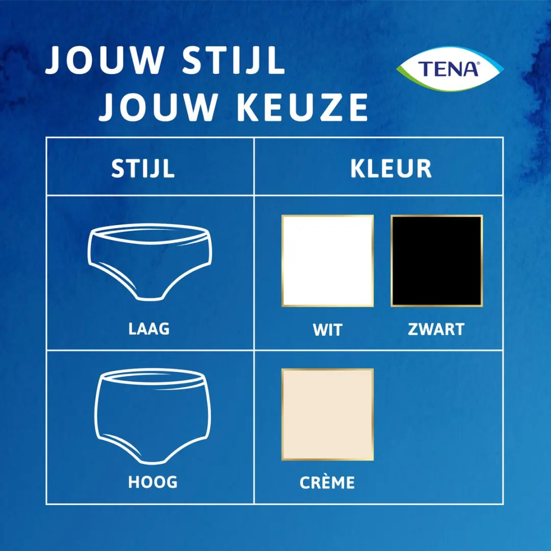 TENA Silhouette Plus Incontinentiebroekjes L - 20 Stuks - Zwart