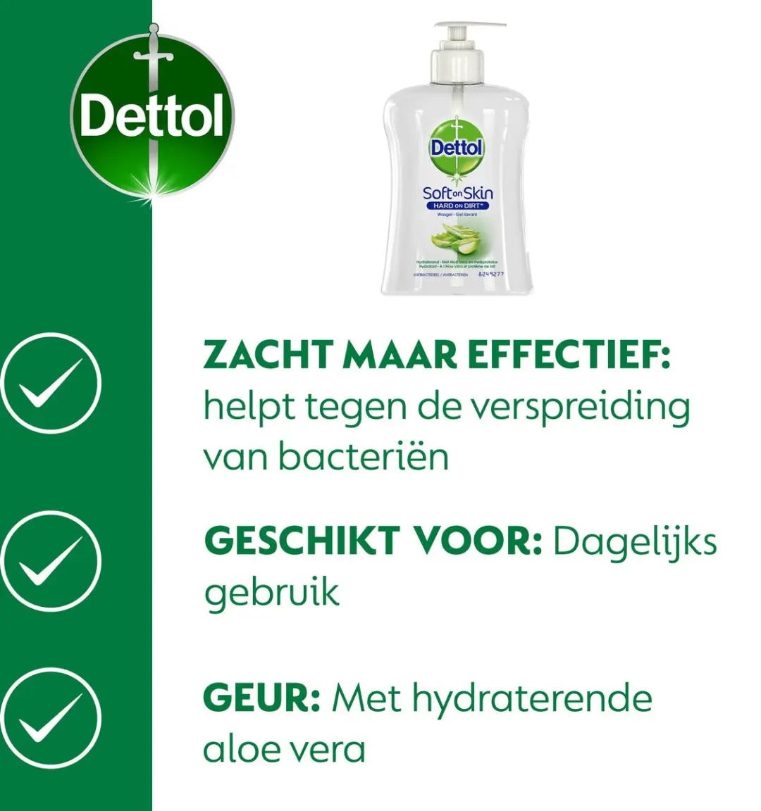 Dettol Antibacteriële Handzeep 250ml - Aloë Vera