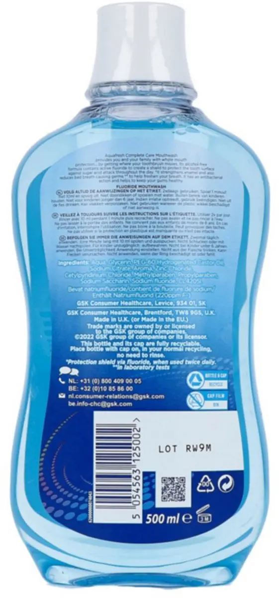 Aquafresh Mondwater Fresh Mint 500ml