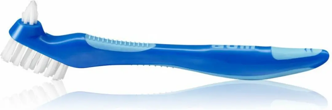 Gum Specialty Protheseborstel - 3 Stuks - Wit/Blauw