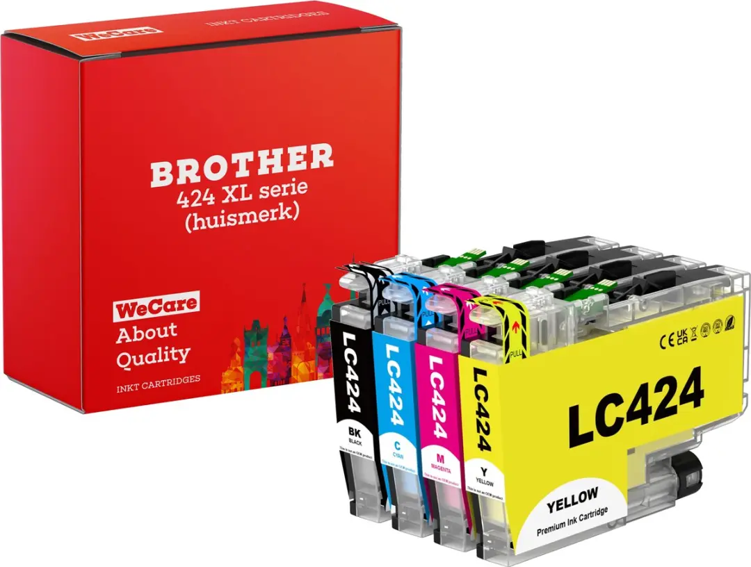 weCare LC-424VAL Inktcartridges 4-pack