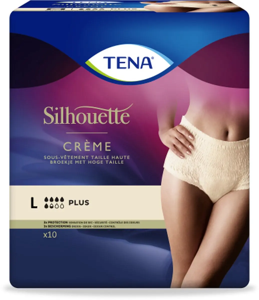 TENA Silhouette Plus Crème Hoge Taille Large