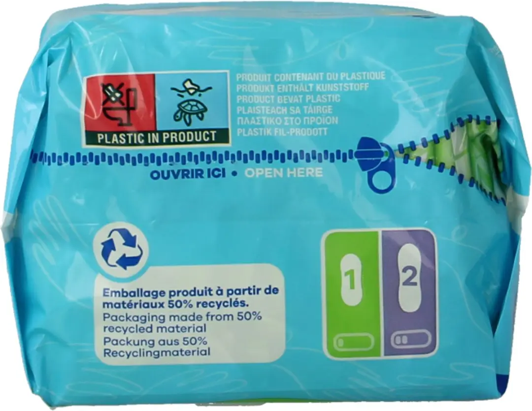 Always Ultra Day Maandverband - 16 Stuks - Wit/Blauw/ Groen