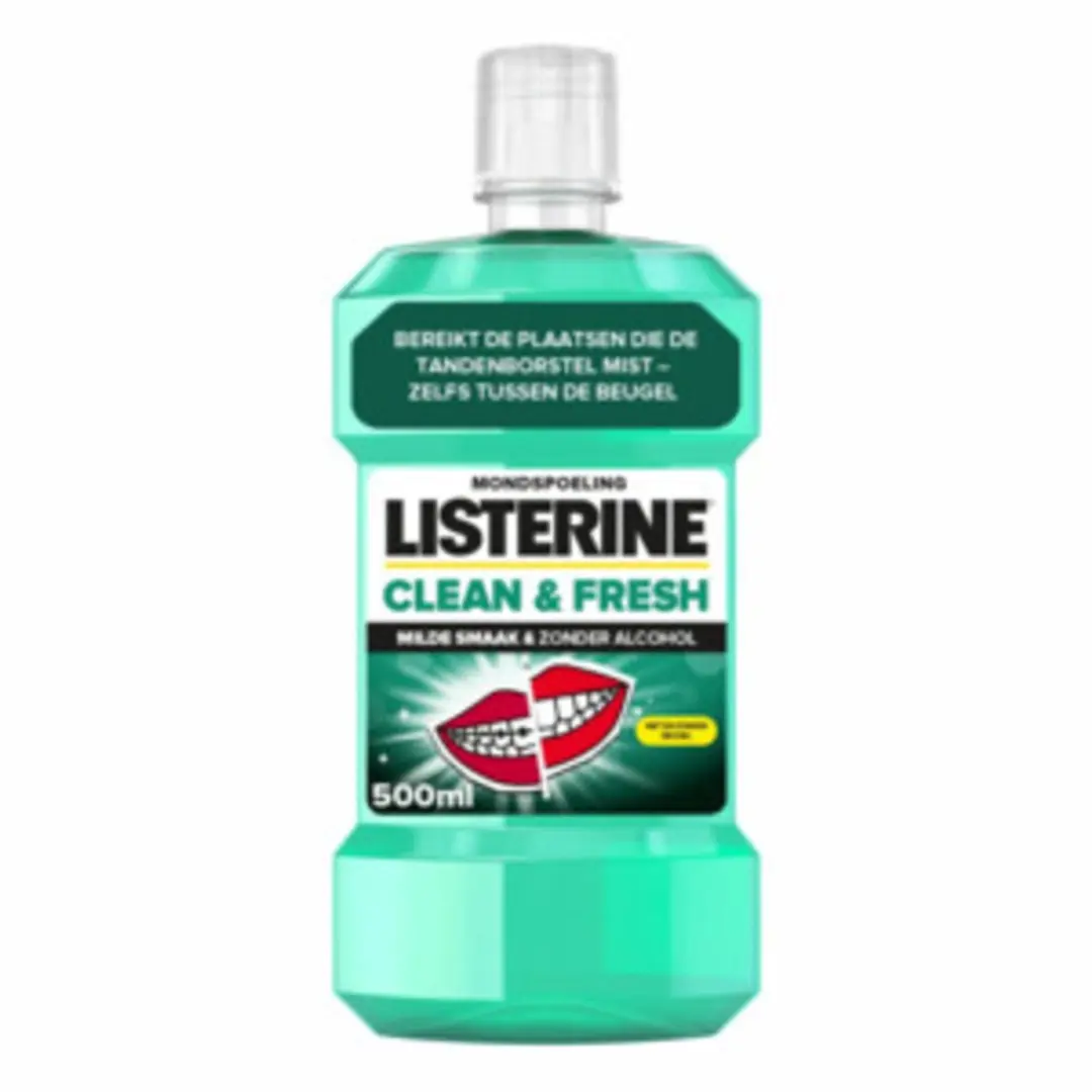 Listerine Clean & Fresh Mondwater 500ml - Zonder alcohol