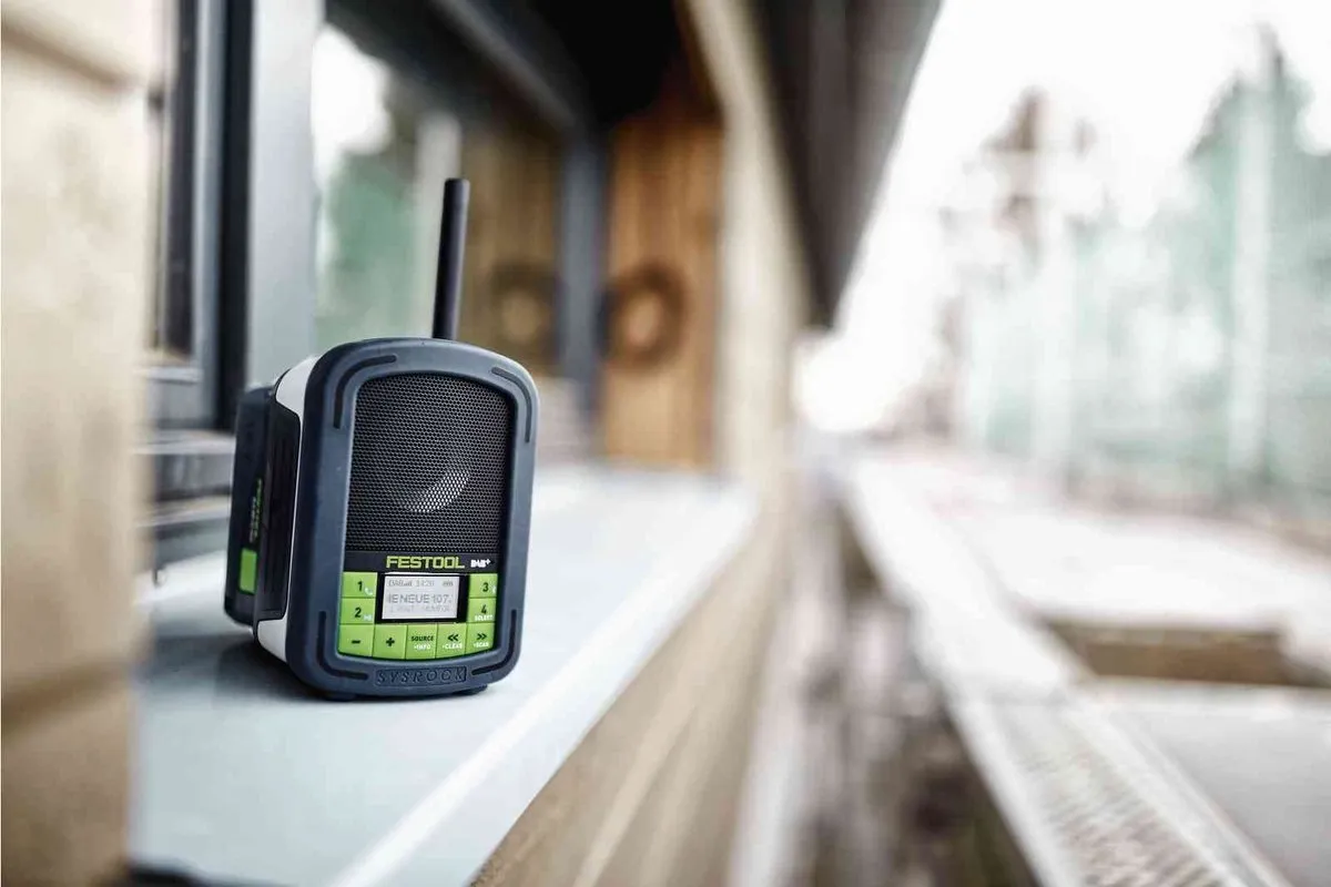 Festool BR10 DAB+ Digitale Radio 18V - Zwart/groen