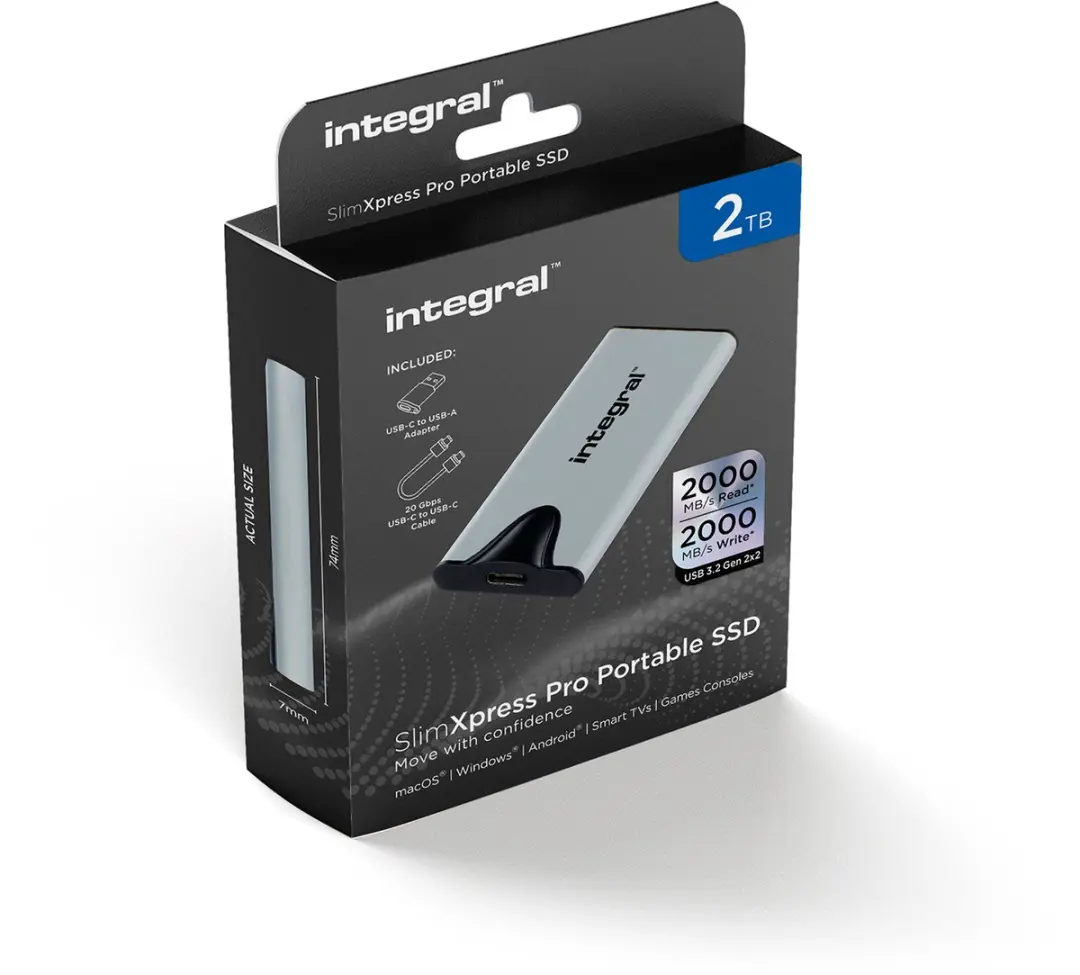 Integral SlimXpress Pro INSSD2TPORT3.2SLIMXS SSD 2TB