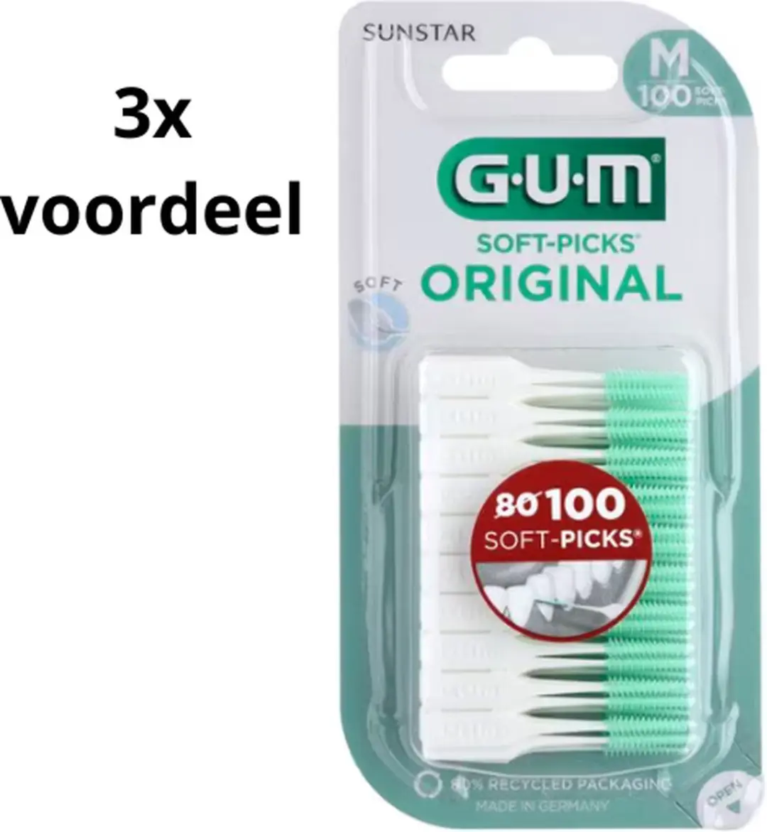 Gum Soft-Picks Regular - 200 Stuks (3x100)