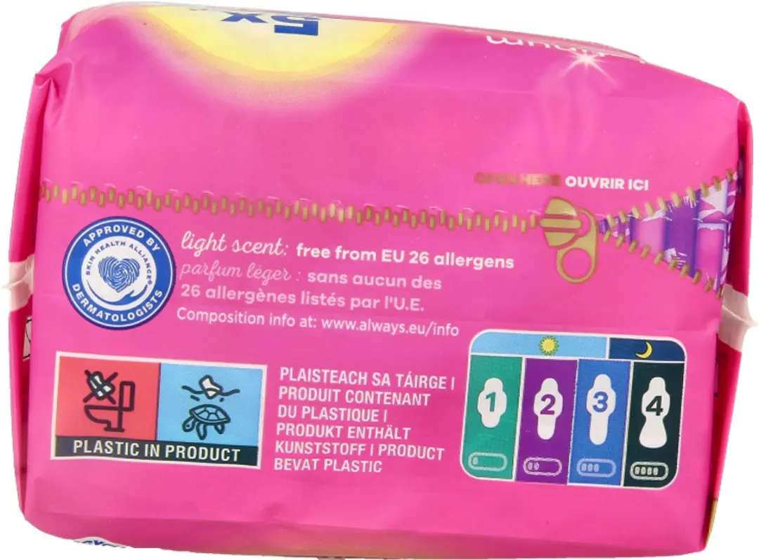 Always Platinum Maandverband Maat 2 Long - 10 Stuks