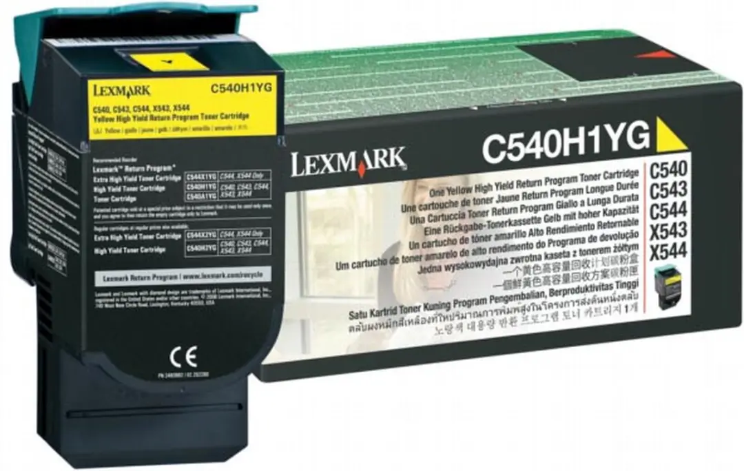 Lexmark C540H1YG Toner Geel - 2000 pagina's