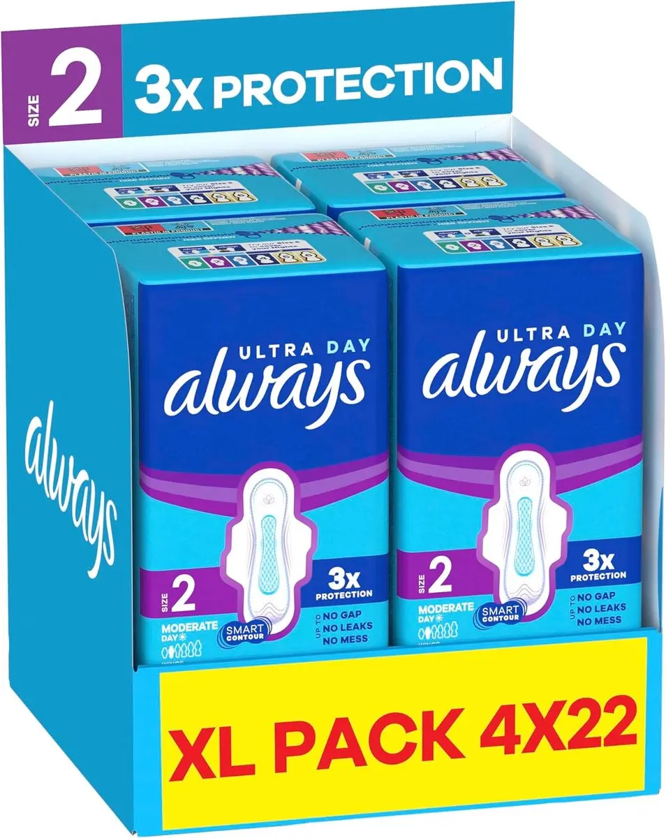 Always Ultra Day Size 2 Long Wings XL - 88 Stuks