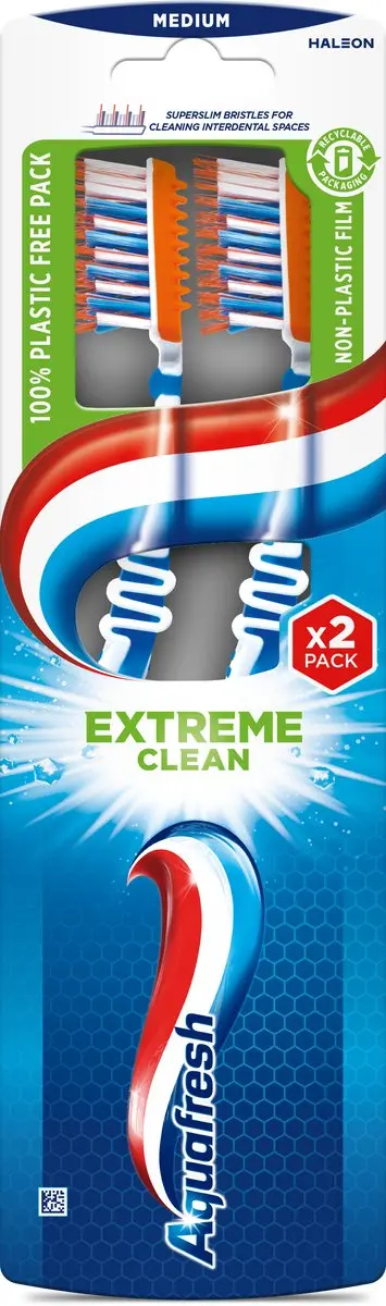 Aquafresh Extreme Clean Tandenborstel Medium Flex Zone