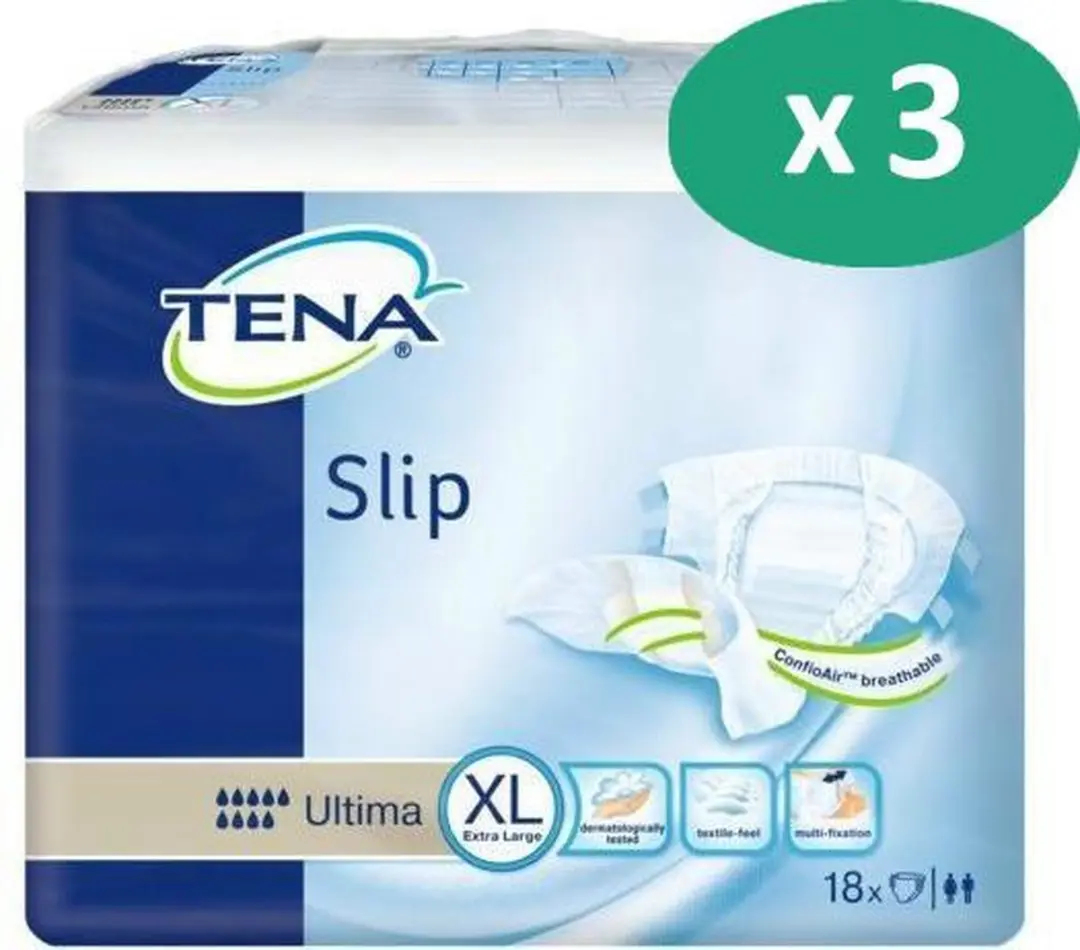 TENA Slip Ultima XL Kleefluiers - 54 Stuks
