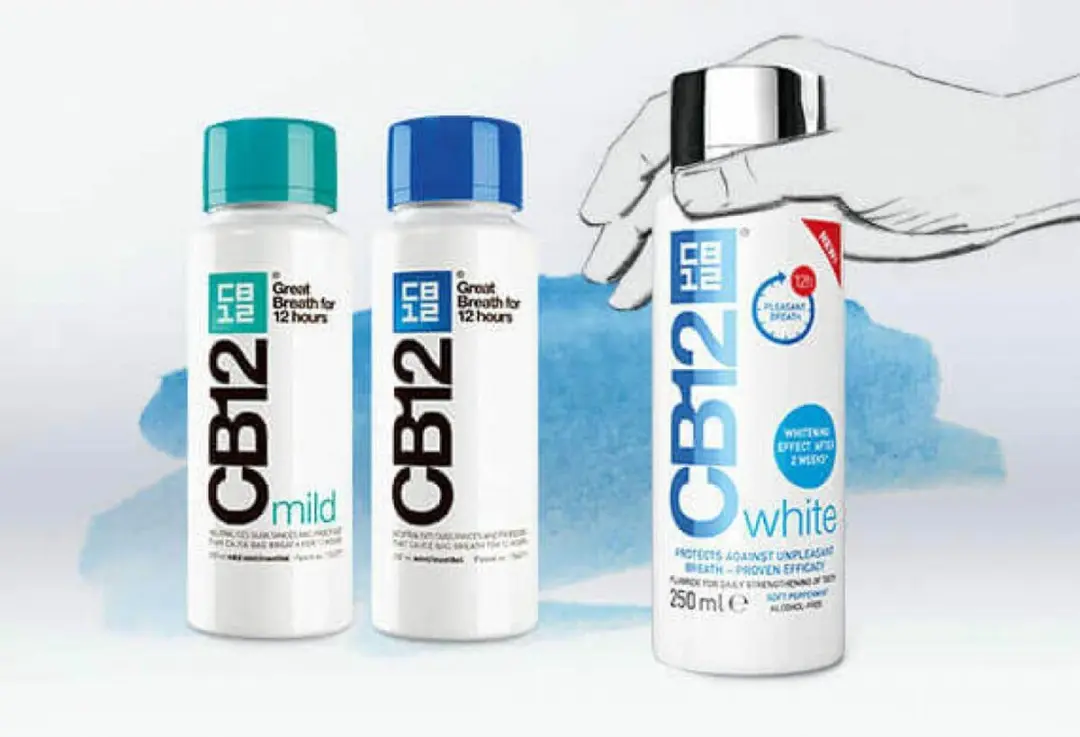 CB12 Mondwater White 250ml - 6 Stuks